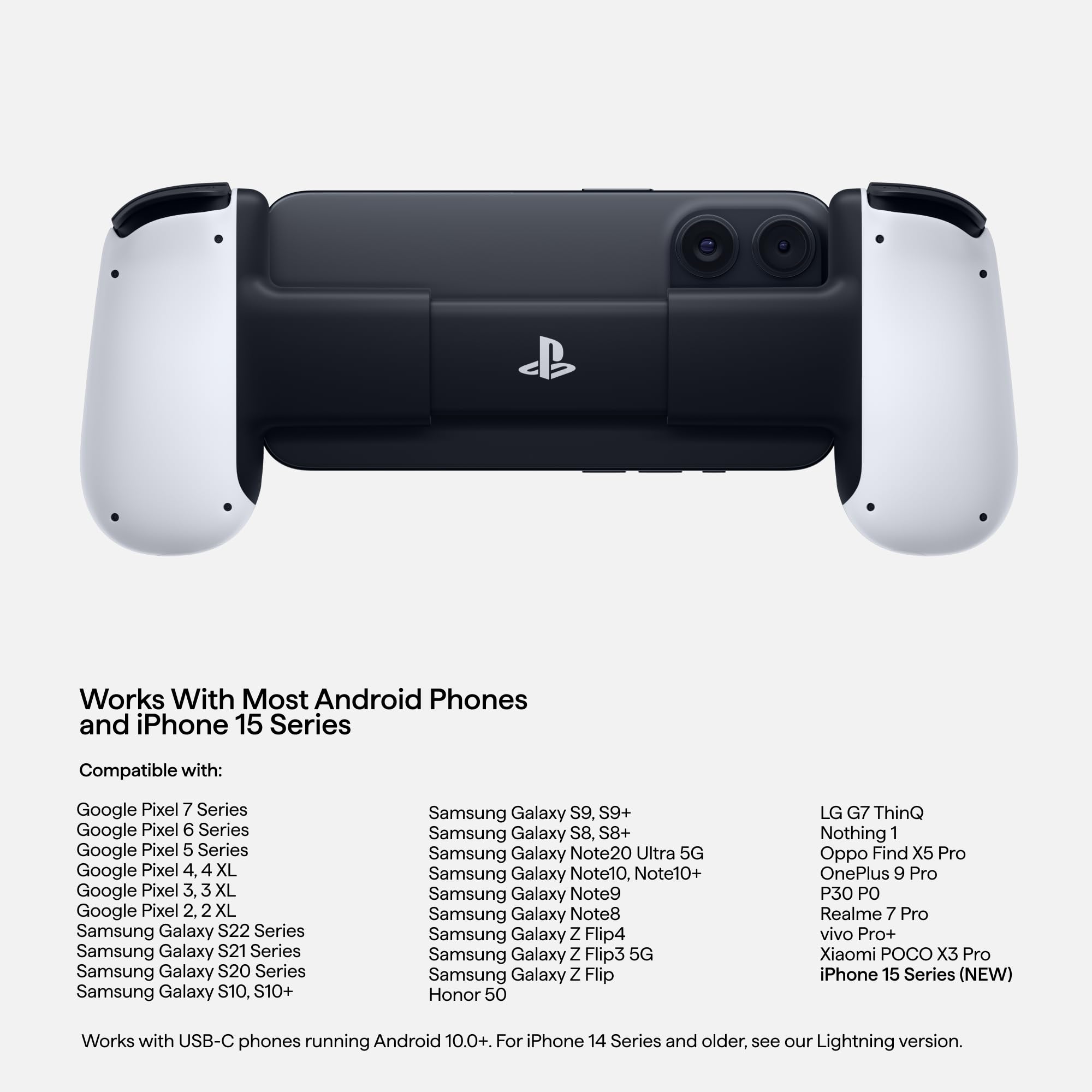 BACKBONE One Mobile Gaming Controller for Android and iPhone 15/16 Series (USB-C) - 2nd Gen