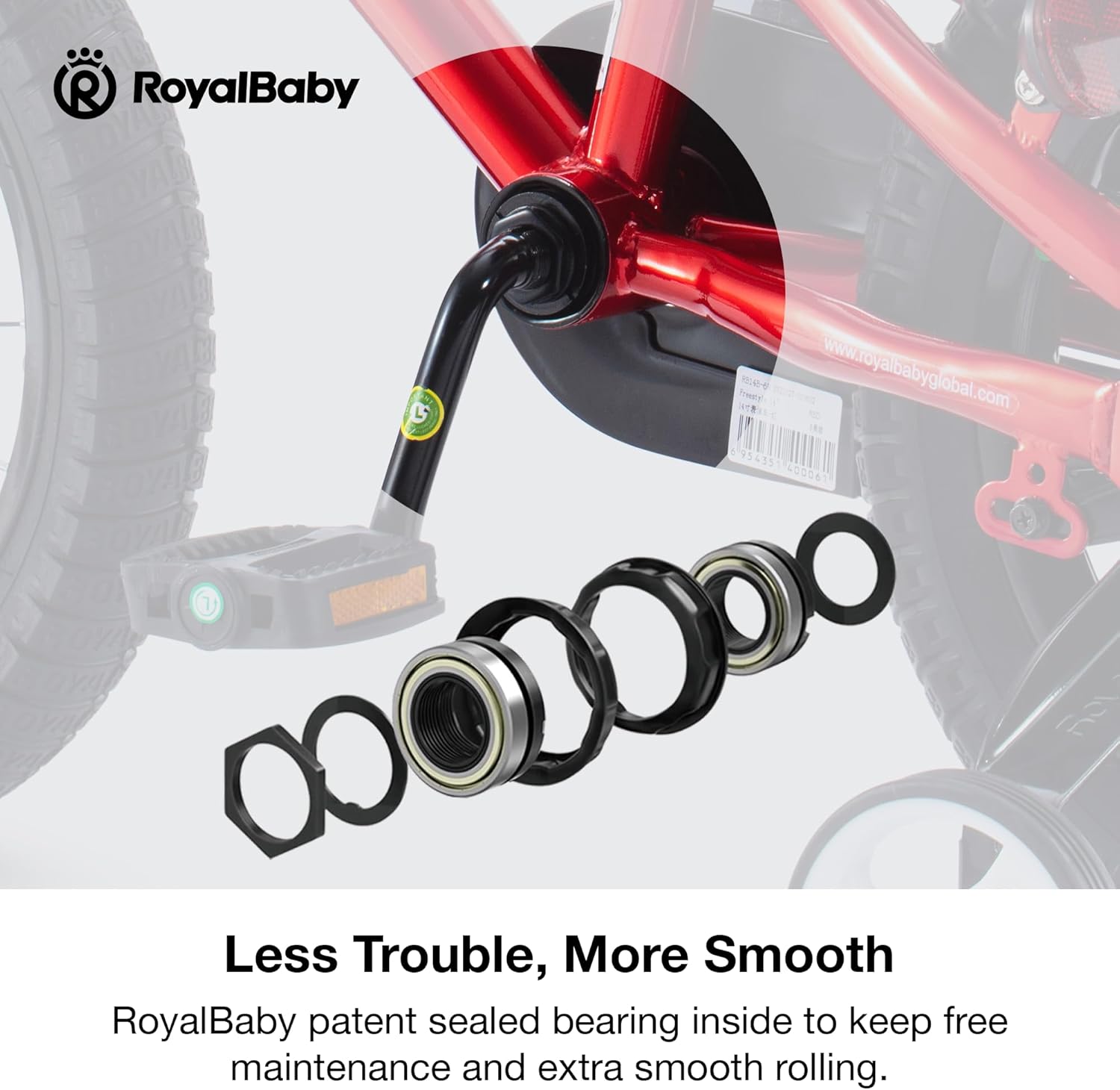 RoyalBaby Freestyle 12-Inch Kids Bicycle for Boys & Girls