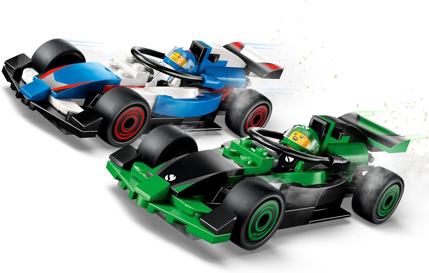 LEGO City 60474 F1 Grid with VCARB & Sauber Race Cars - Buildable Formula 1 Car Toys, 2 Driver Minifigures, Marshal, & Starting Lights Line