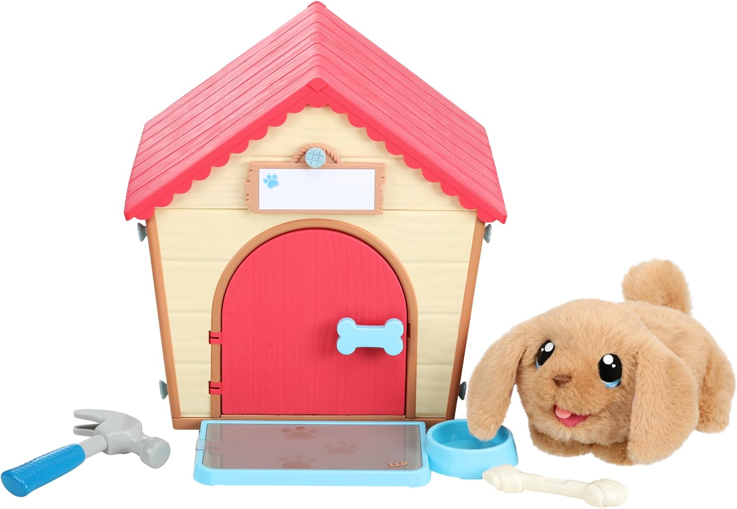 Little Live Pets - My Puppy's Home Interactive Plush Toy Puppy and Kennel