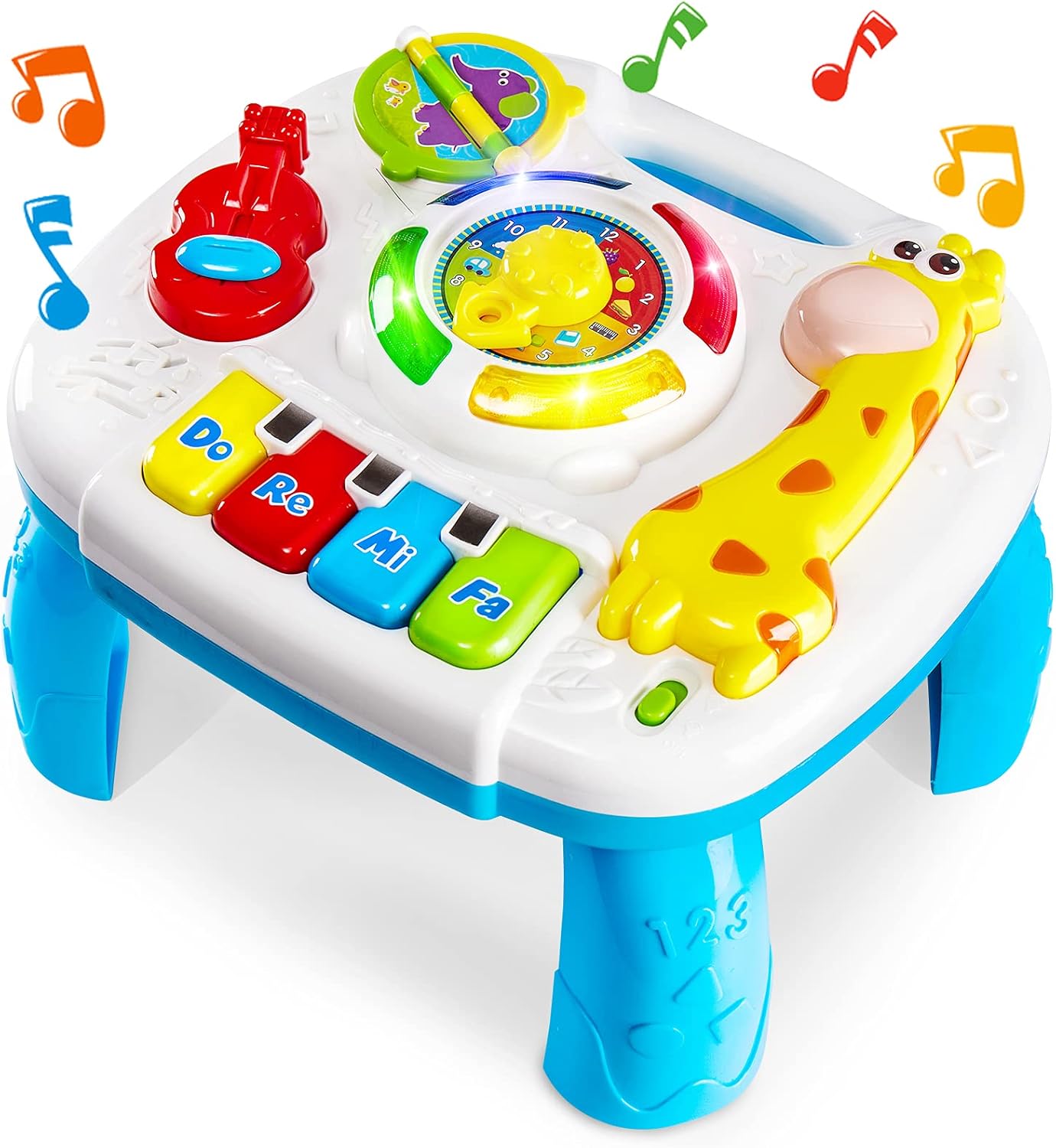 Supwell Musical Learning Activity Table Baby Toddler Toys with Lights and Sounds