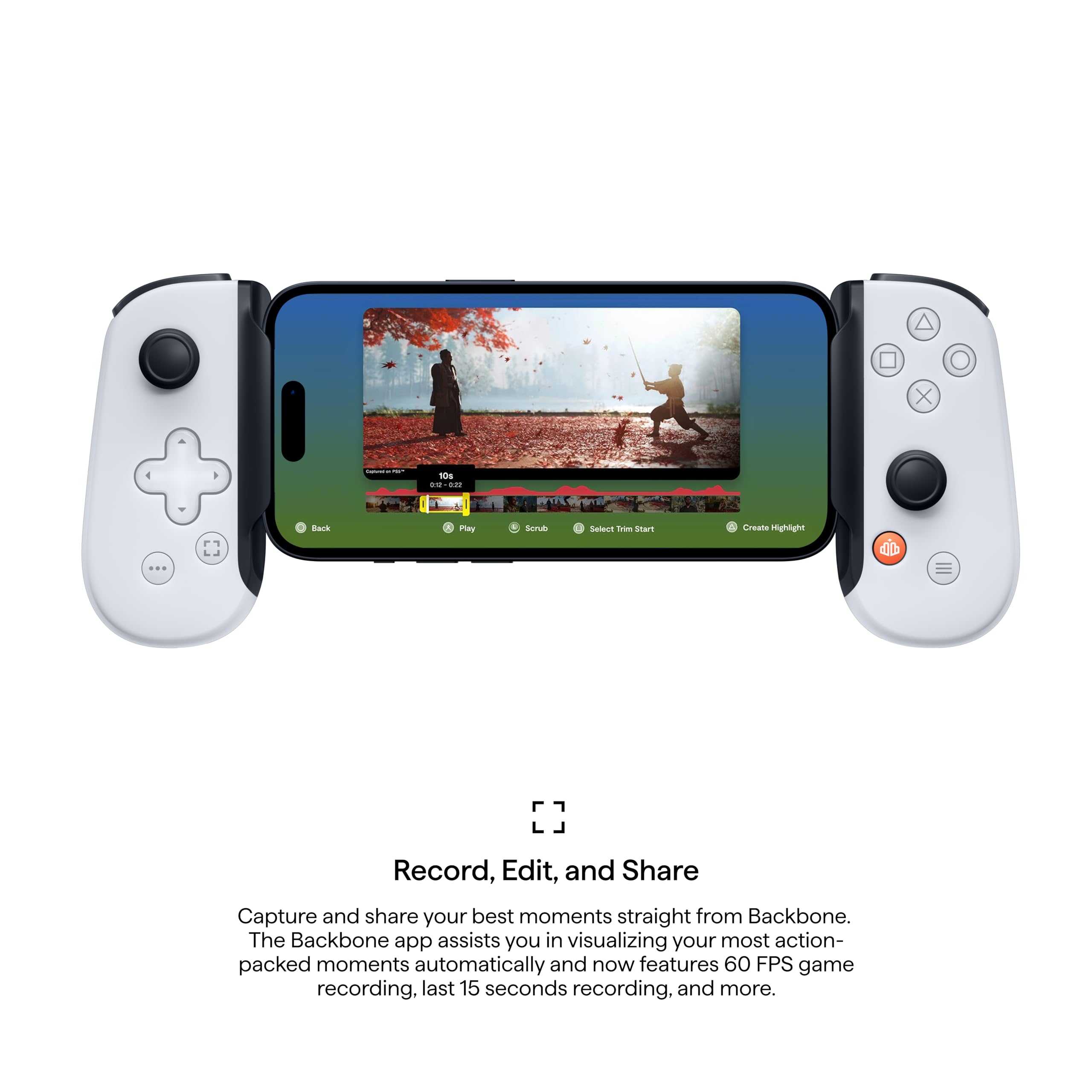 BACKBONE One Mobile Gaming Controller for Android and iPhone 15/16 Series (USB-C) - 2nd Gen