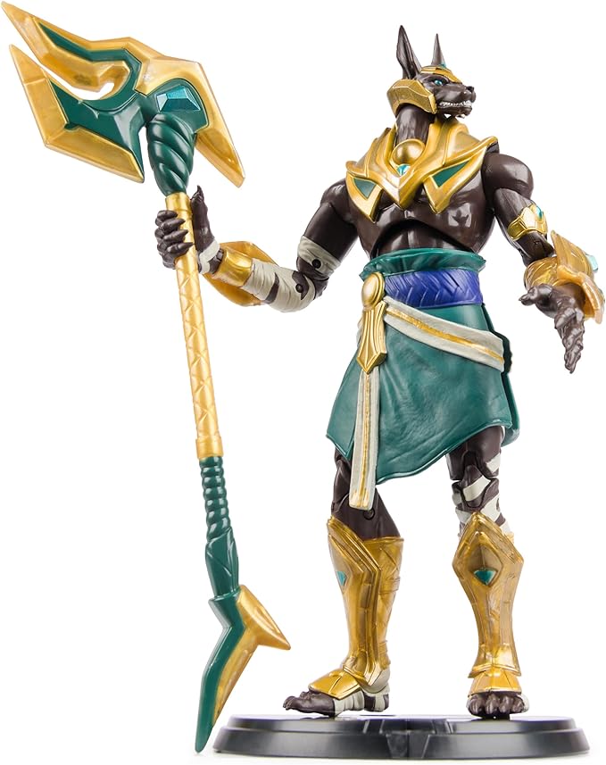 League of Legends, Official Nasus Premium Collectible Action Figure with Base, Over 8-Inches Tall, The Champion Collection