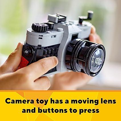 LEGO Creator 3 in 1 Retro Camera Toy 31147, Transforms from Toy Camera to Retro Video Camera to Retro TV Set, Photography Gift for Boys and Girls Ages 8 Years Old and Up Who Enjoy Creative Play
