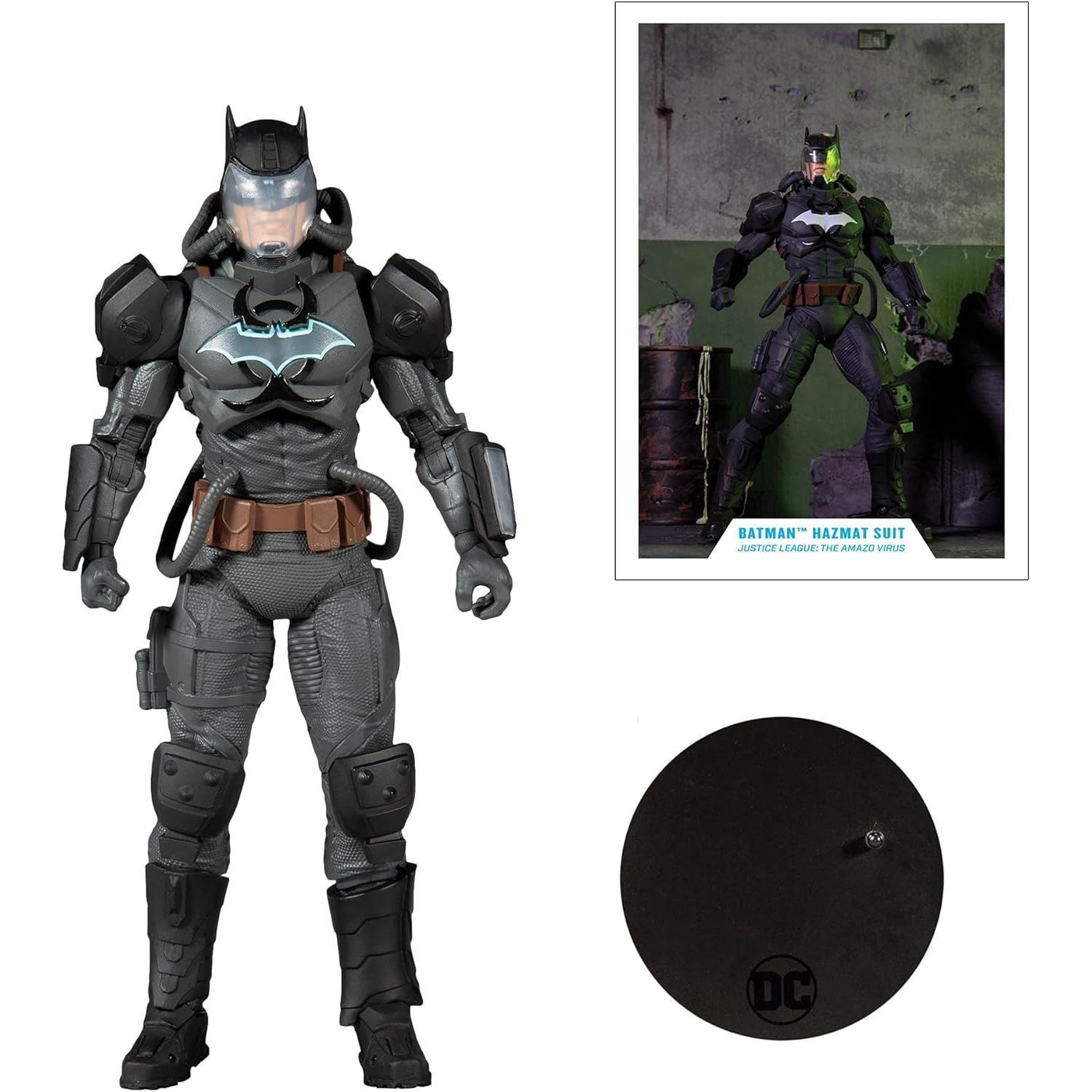 ألعاب ماكفارلين DC Multiverse Batman في بدلة Hazmat مقاس 7 بوصات مع ملحقات