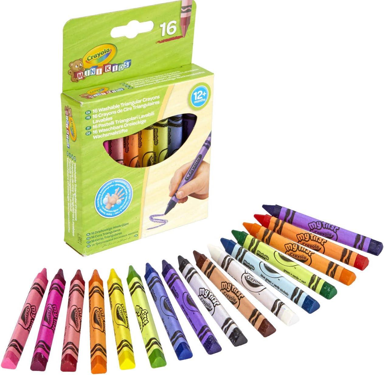 Crayola Mini Kids Beginnings Washable 16 Triangular Crayons