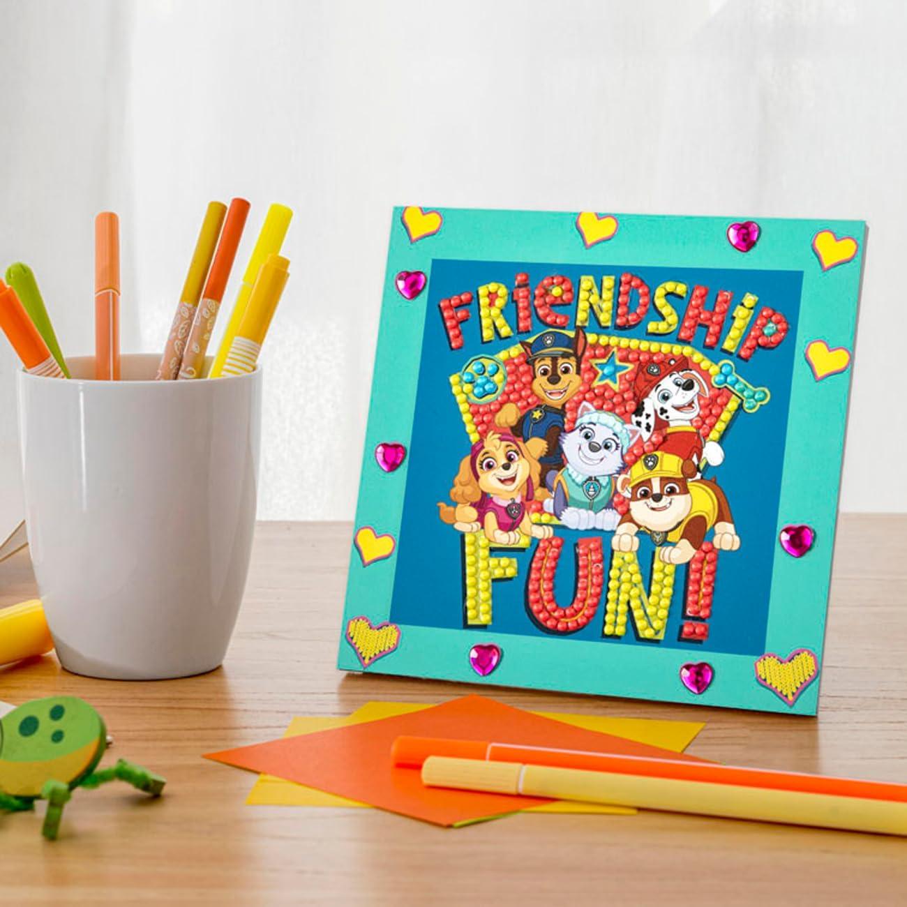 مجموعة فنية من الماس من سيمبلي دوتز مقاس 5.1 بوصة × 5.1 بوصة - صداقة باو باترول