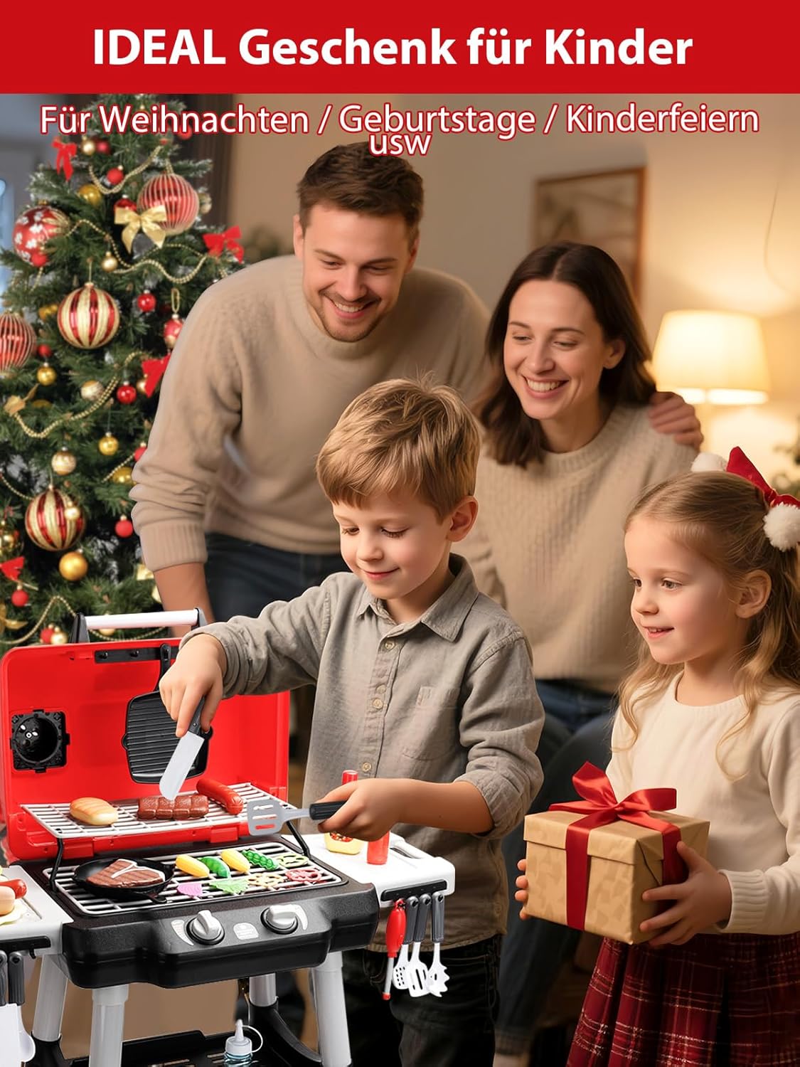 Little Chef Home Barbecue Play Series – 31pcs Portable BBQ Grill Toy