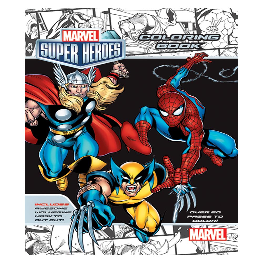 Marvel Super Heros Wire Coloring Book