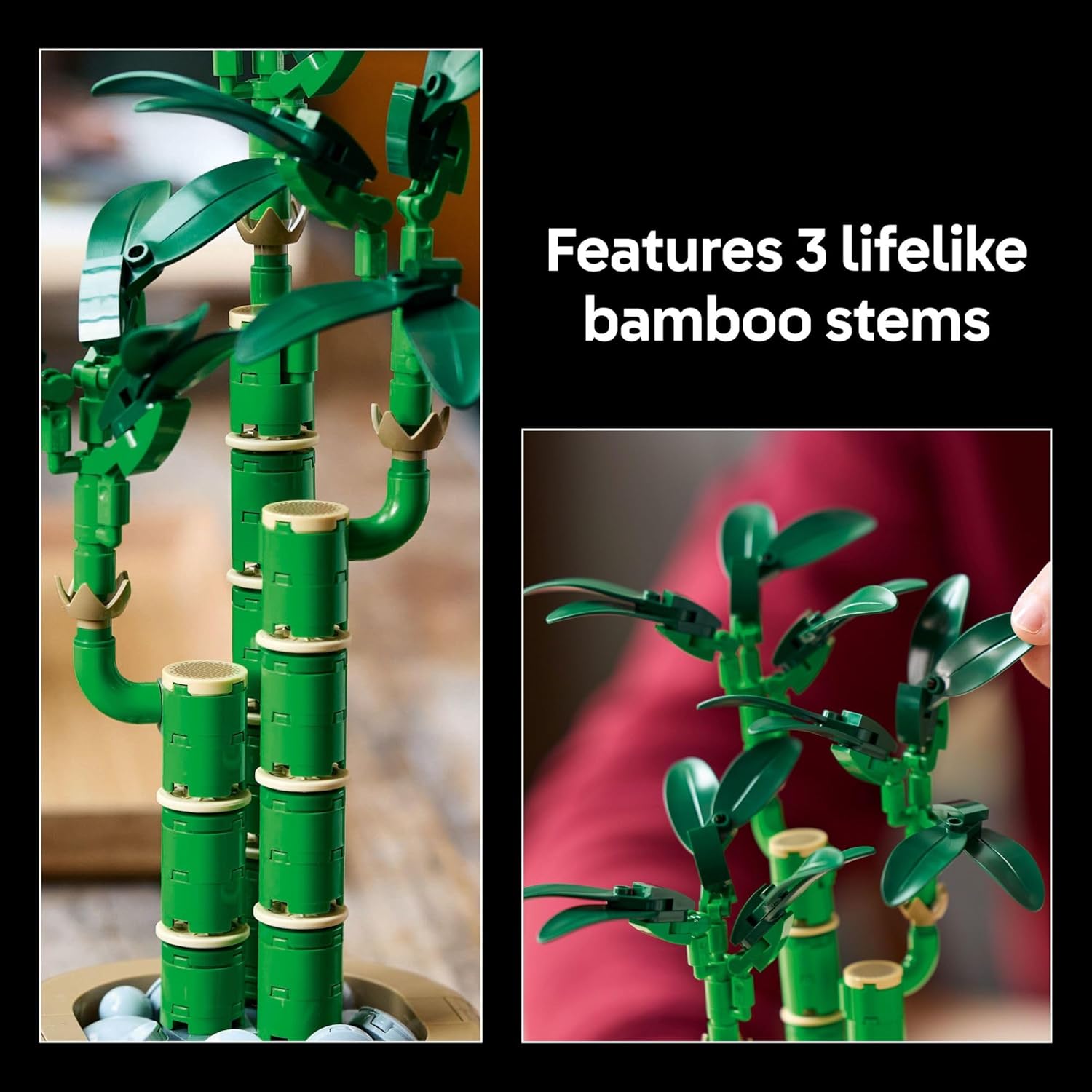LEGO 10344 Botanicals Lucky Bamboo Building Set - Artificial Plant for Indoor Home Décor, Adults Ages 18+