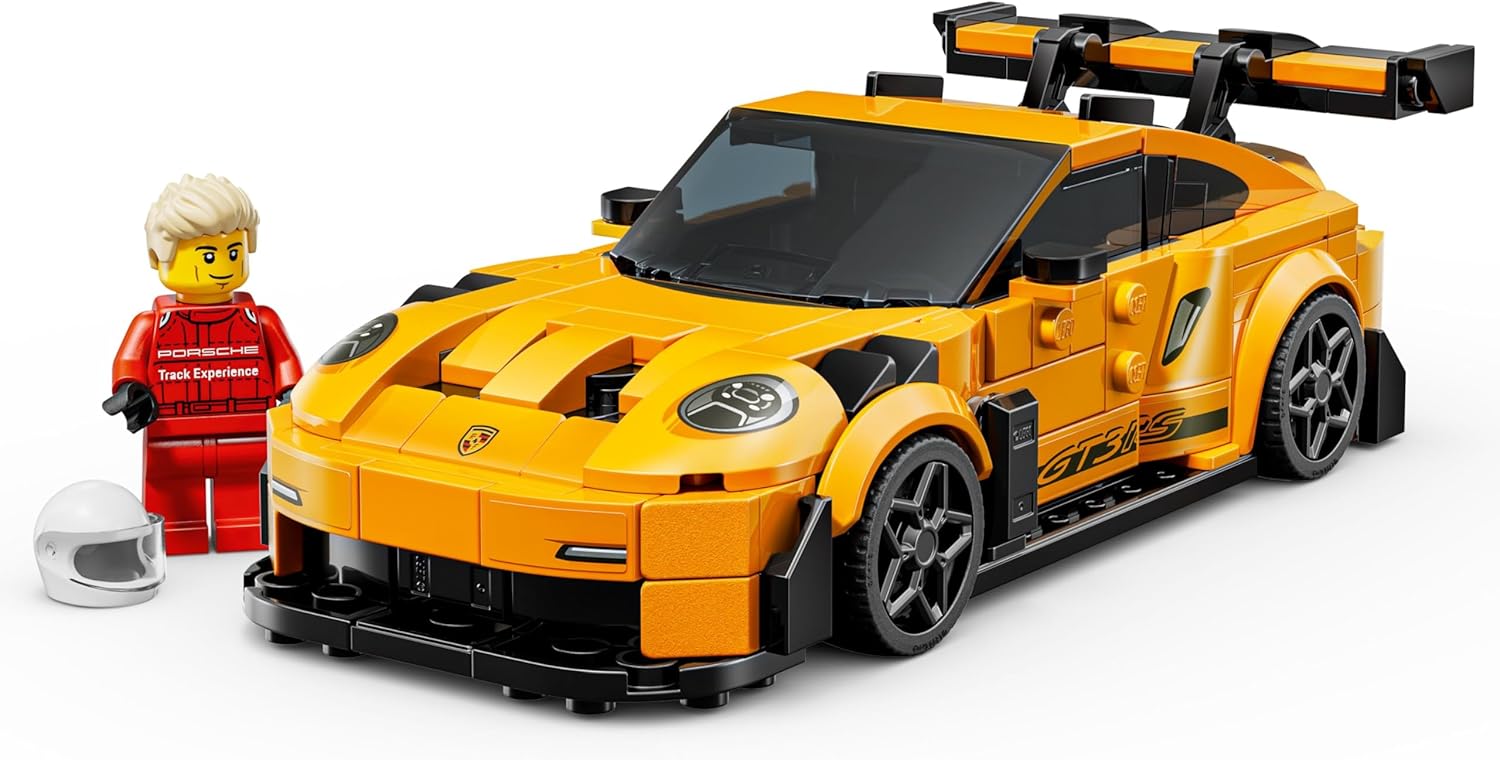 LEGO 77239 Speed Champions Porsche 911 GT3 RS Super Car Toy - Model Kit and Pretend Play Toy for Boys and Girls Ages 9+