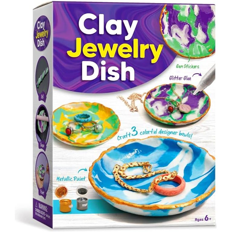 Eduman Clay Jewelry Dish, DIY Toy for kids EDM084, 6+