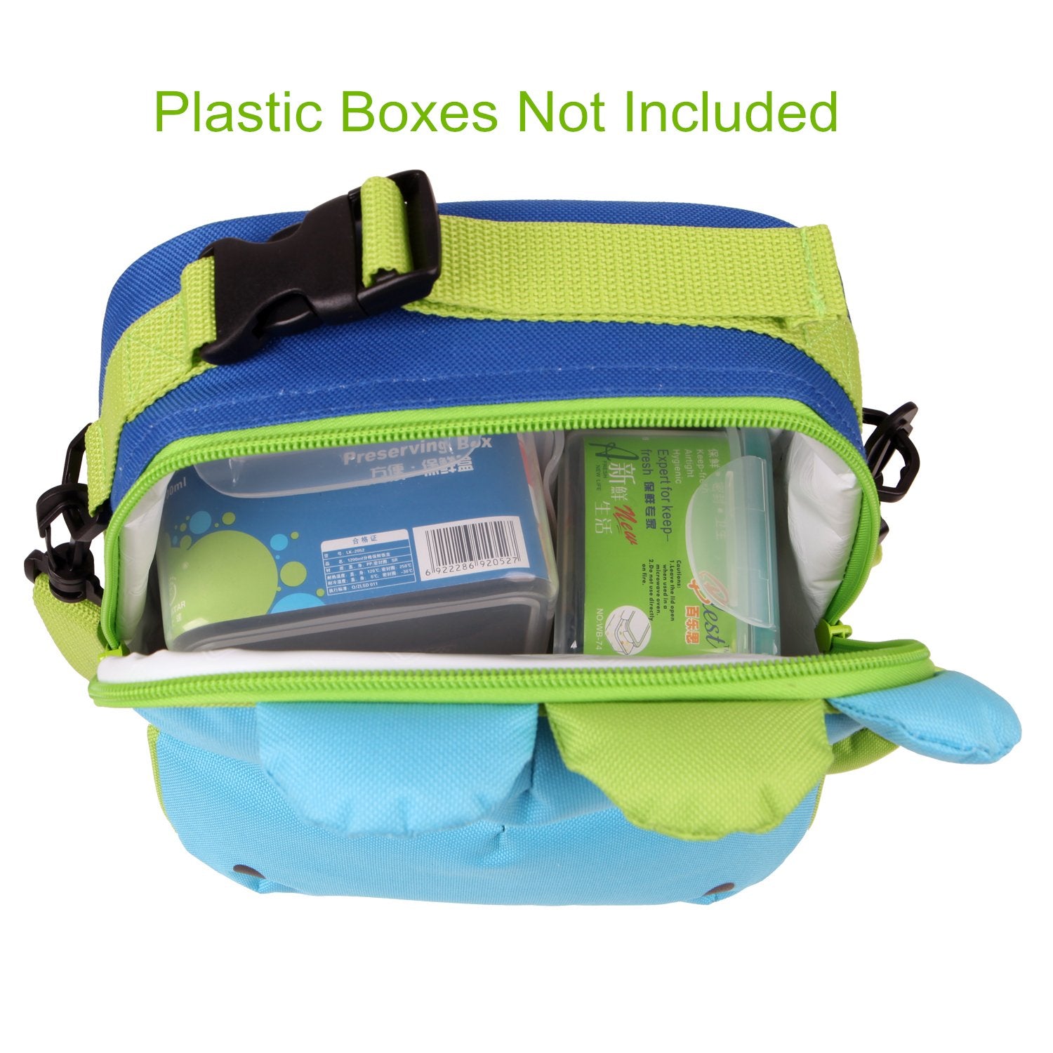 yodo 3-Way Convertible Playful Insulated Kids Lunch Boxes Carry Bag/Preschool Toddler Backpack for Boys Girls, with Quick Access front Pouch for Snacks, Dinosaur