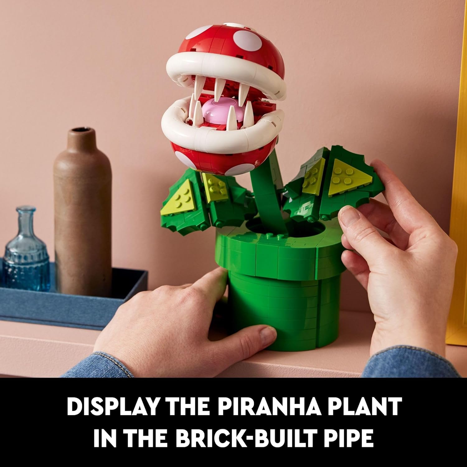 LEGO 71426 Super Mario Piranha Plant , Build and Display Super Mario Brothers Toy for Adults and Teens, Authentically Detailed Posable Figure