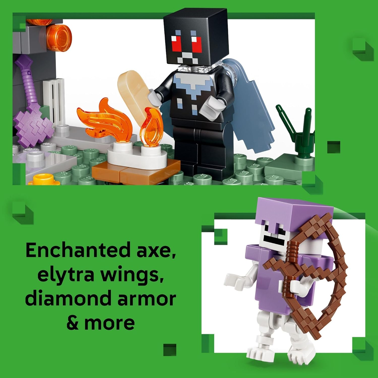 LEGO Minecraft The Pale Garden Building & Pretend Play Toy for Boys & Girls - Video Game Playset & Toy Figures for Kids, Ages 7+ - W/Mothman & Creeper Minifigures - Gift Idea for Birthdays - 21586