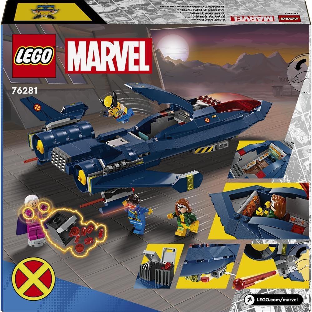 LEGO 76281 Marvel X-Men X-Jet Buildable Toy Plane for Kids