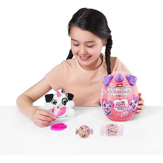 Rainbocorns Puppycorn Poodle Scent Surprise - Surprise Unboxing Soft Toy, Scented Puppy Plush for Girls by ZURU