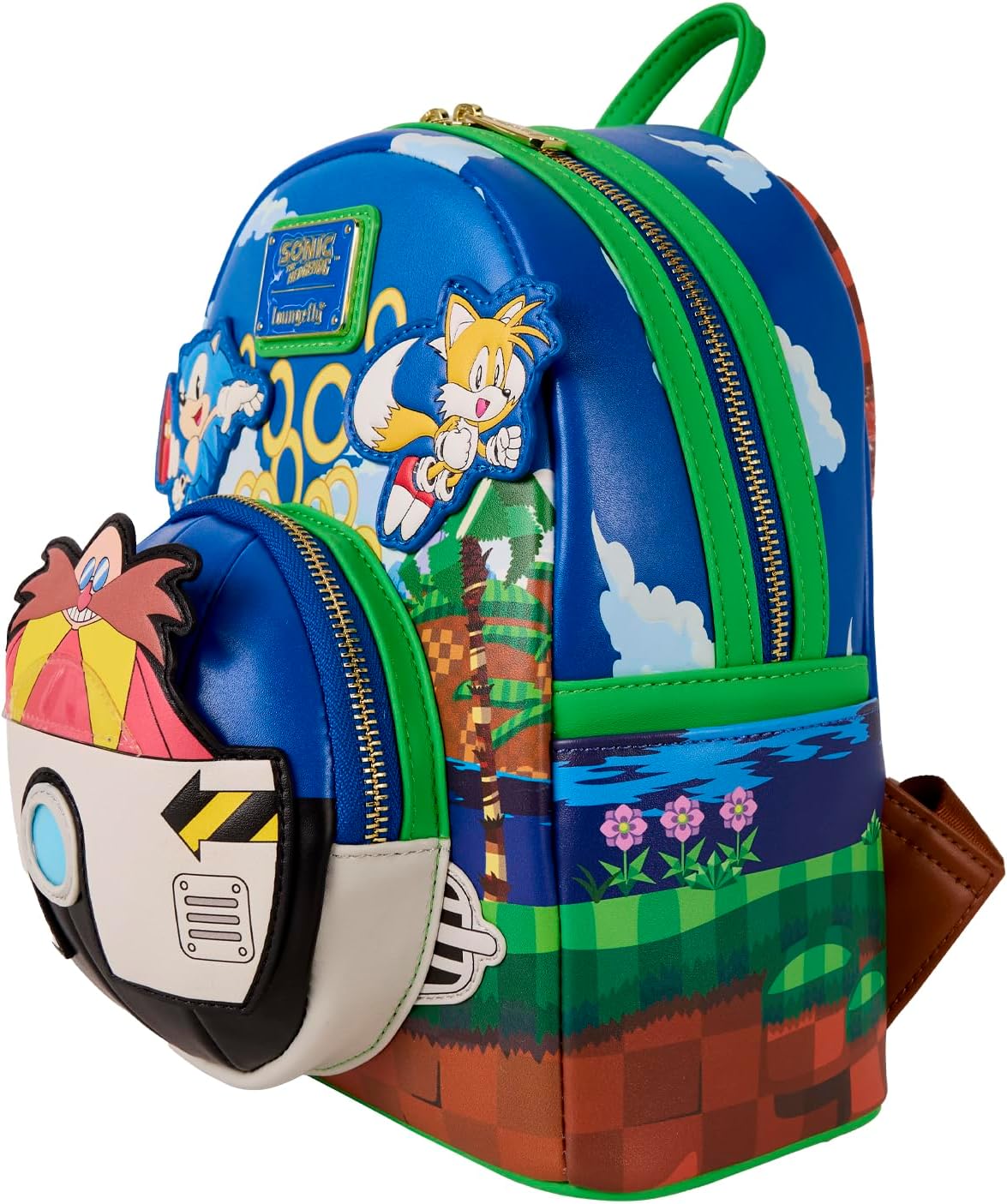 Colorful backpack with cartoon character design 