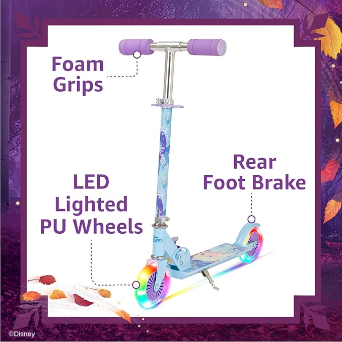 سكوتر سبارتان فروزن ثنائي العجلات - مع إضاءة LED أرجوانية SP-7062