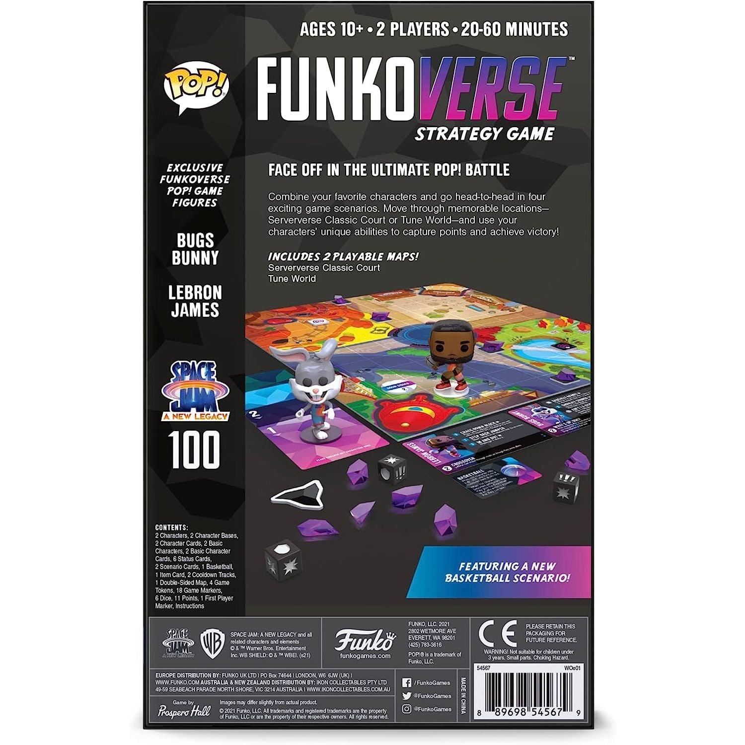 Funko Pop Funkoverse: Space Jam 2: A New Legacy 100 2-Pack, Lebron James and Bugs Bunny (Styles May Vary) - BumbleToys - 18+, Action Figures, Boys, Funko, Marvel, Pre-Order, Spiderman