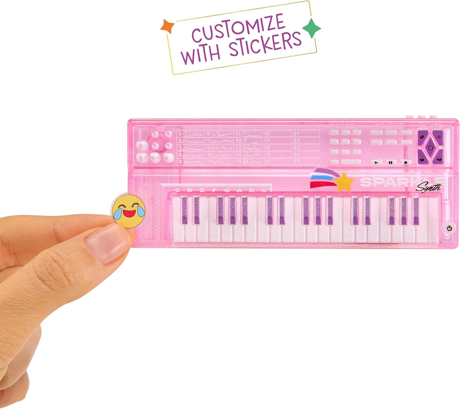 Rainbow High Jr High Rock Band - Amaya, Rainbow 9” Fashion Doll with Keyboard, Customize with Stickers, Posable, Great Toy Gift for Kids Ages 4+