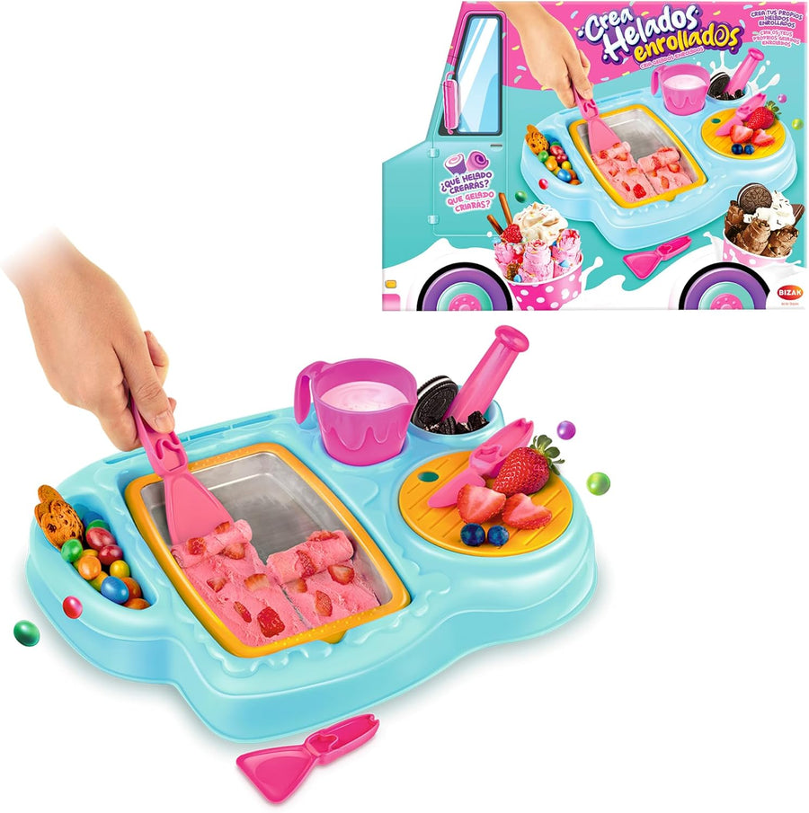 Zap Chef Rolled Lab Rolled Ice Cream Maker Set – DIY Frozen Treat Maker Machine for Kids
