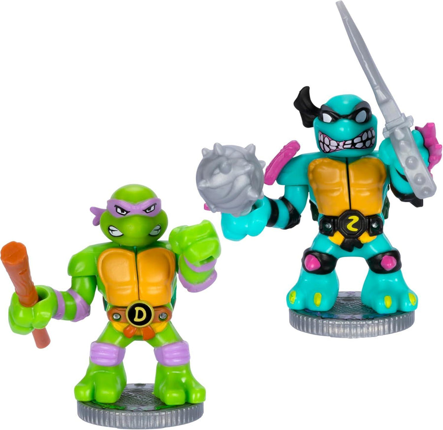 Akedo Teenage Mutant Ninja Turtles - Versus Pack Donnie Versus Slash, Includes 2 Mini Battling Figures