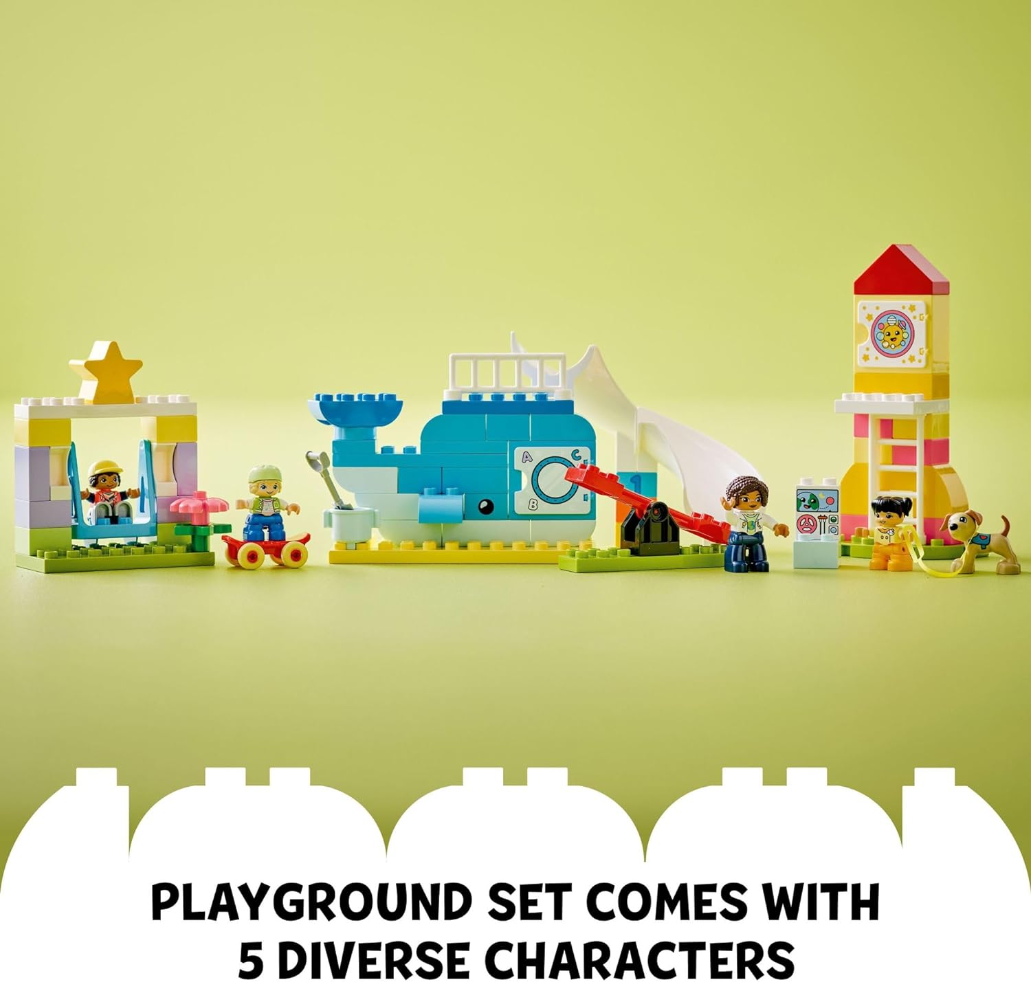 مجموعة ألعاب بناء تاون دريم بلاي جراوند 10991 من ليجو دوبلو للأطفال الصغار