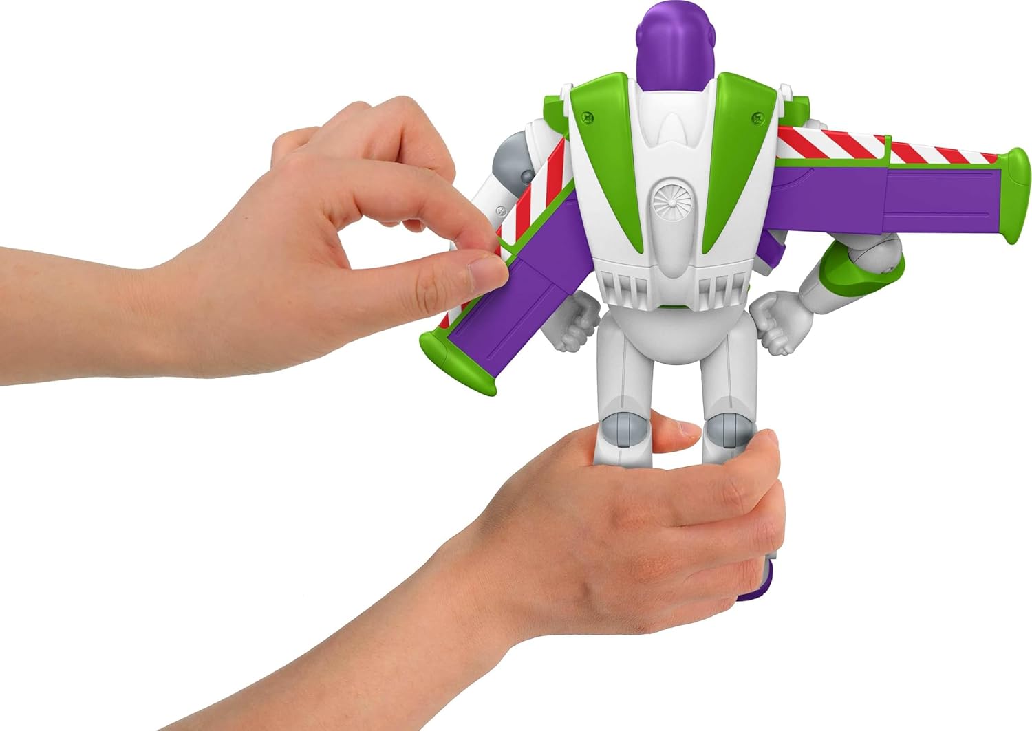 Mattel Disney Pixar Toy Story 5 Buzz Astral Mission Ready Fold-Up Wings Figurine (approx. 25 cm), Movie Appearance, 12 Motion Points, Kids Toy 3+