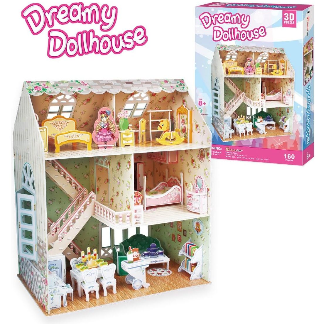 CubicFun Dreamy Dollhouse 3D puzzle  - 160 Pieces