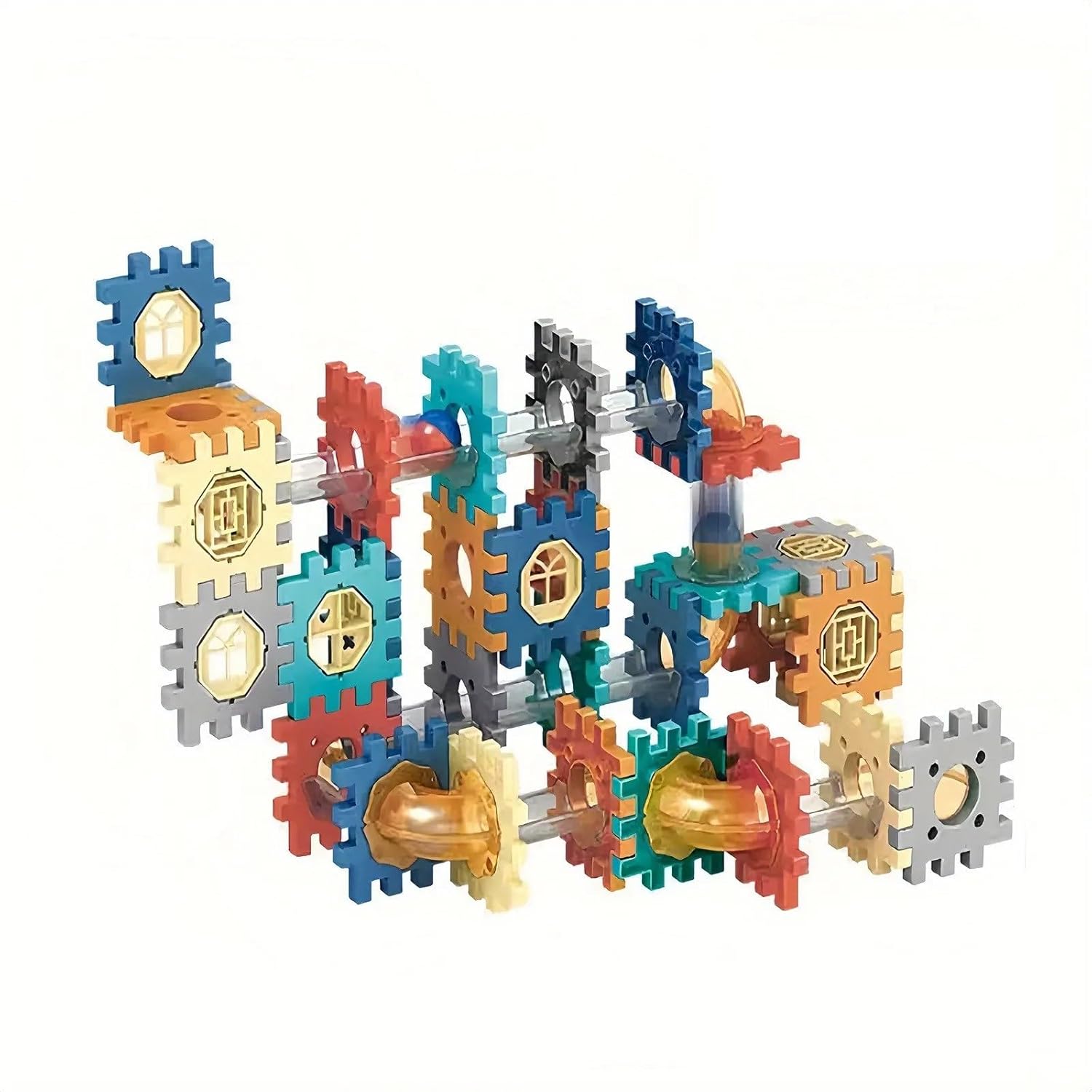 Jack Royal 76 Pcs Marble Run DIY Set, Marble Maze Game Building Toy