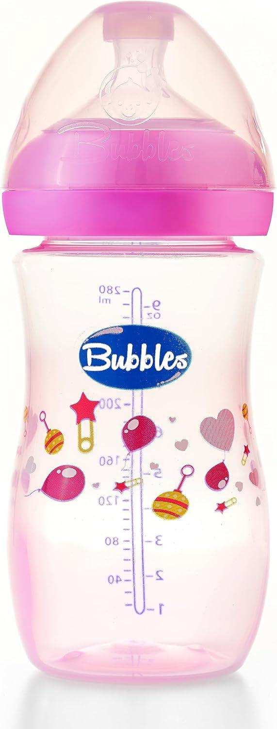 ببرونة بابلز ناتشورال بدون يد 280 مل - وردي (قد يختلف التصميم على الزجاجة)