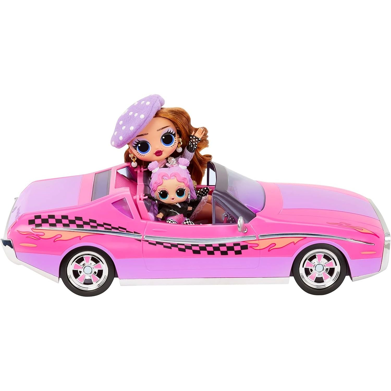 L.O.L. Surprise! LOL Surprise City Cruiser, Pink and Purple Sports Car with Fabulous Features and an Exclusive Doll