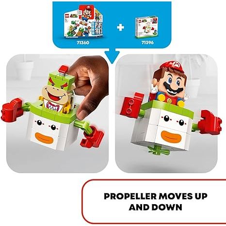 LEGO Super Mario Bowser Jr.’s Clown Car Expansion Set 71396 Building Kit; Collectible Toy for Kids Aged 6 and up (84 Pieces)