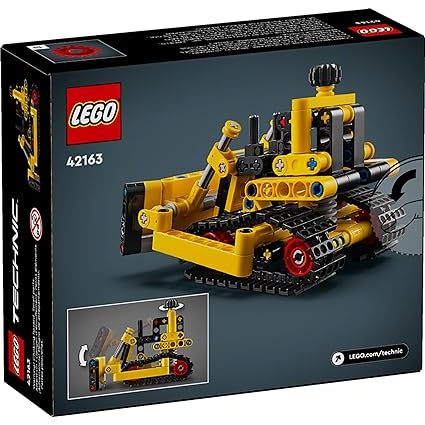 LEGO Technic 42163 Heavy-Duty Bulldozer Building Set , Kids’ Construction Toy, Vehicle Gift for Boys and Girls Ages 7 and Up