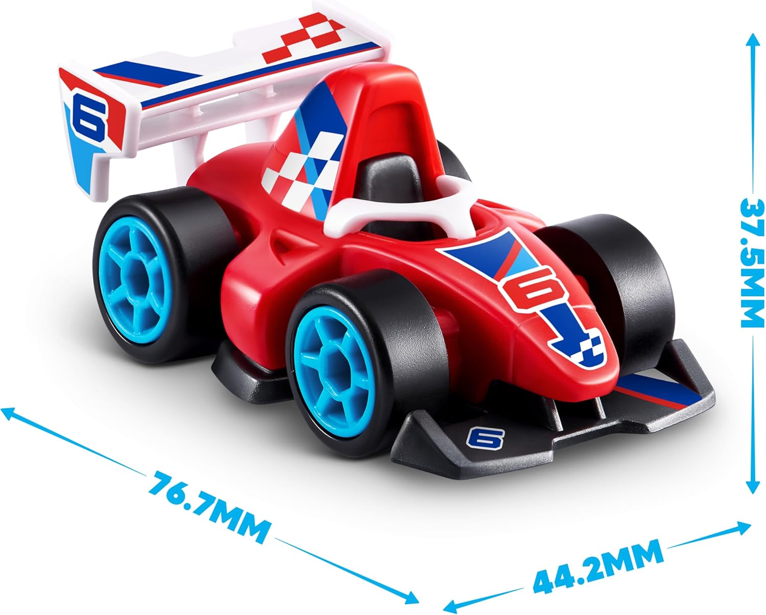 5 Surprise Make-A-Racer Race Car Vehicle Themed Novelty Unboxing Toy Collectible Mini's by ZURU