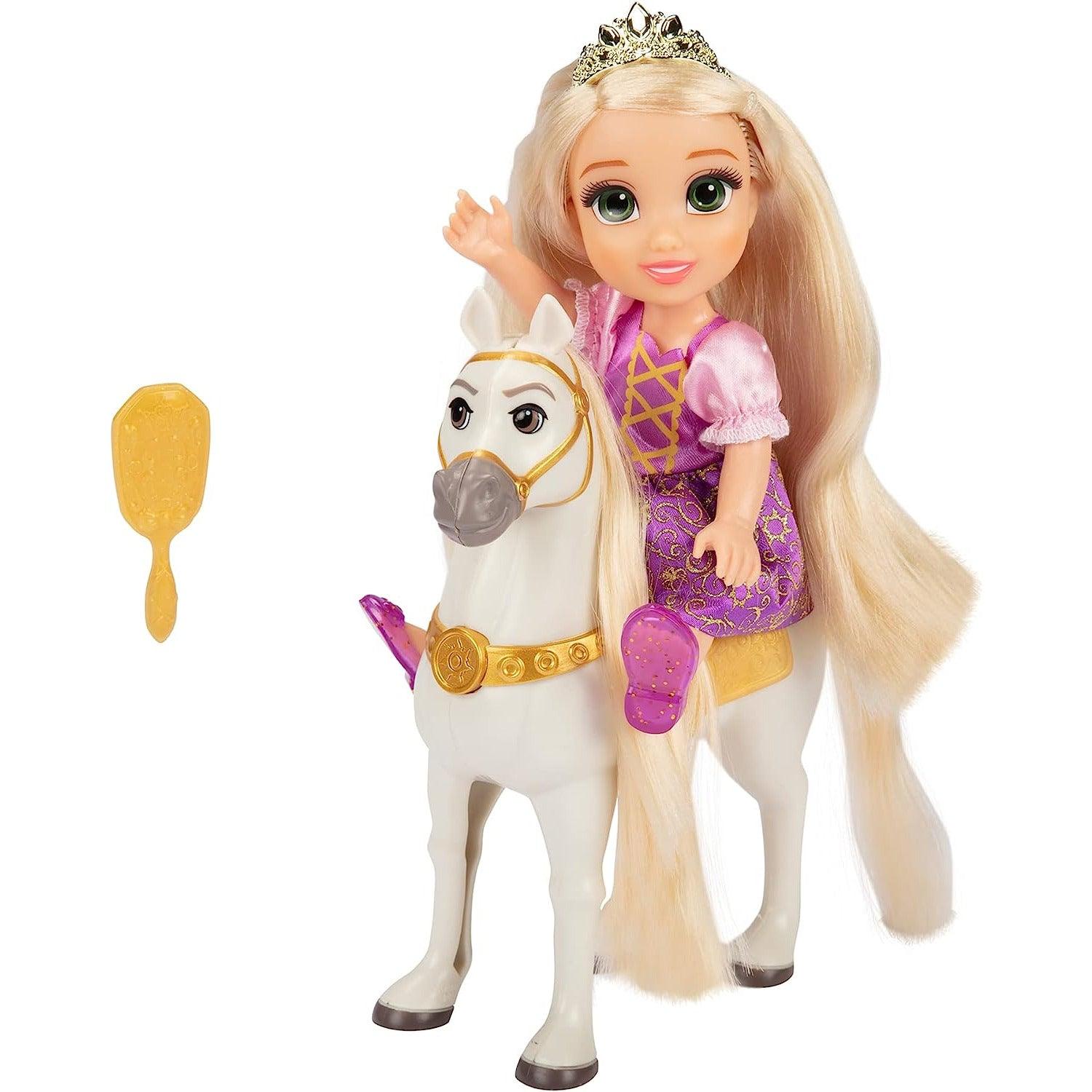 Disney Princess Rapunzel Doll & Maximus Petite Gift Set - BumbleToys - 4+ Years, 5-7 Years, Characters, Disney, Disney Princess, Dolls, Fashion Dolls & Accessories, Girls