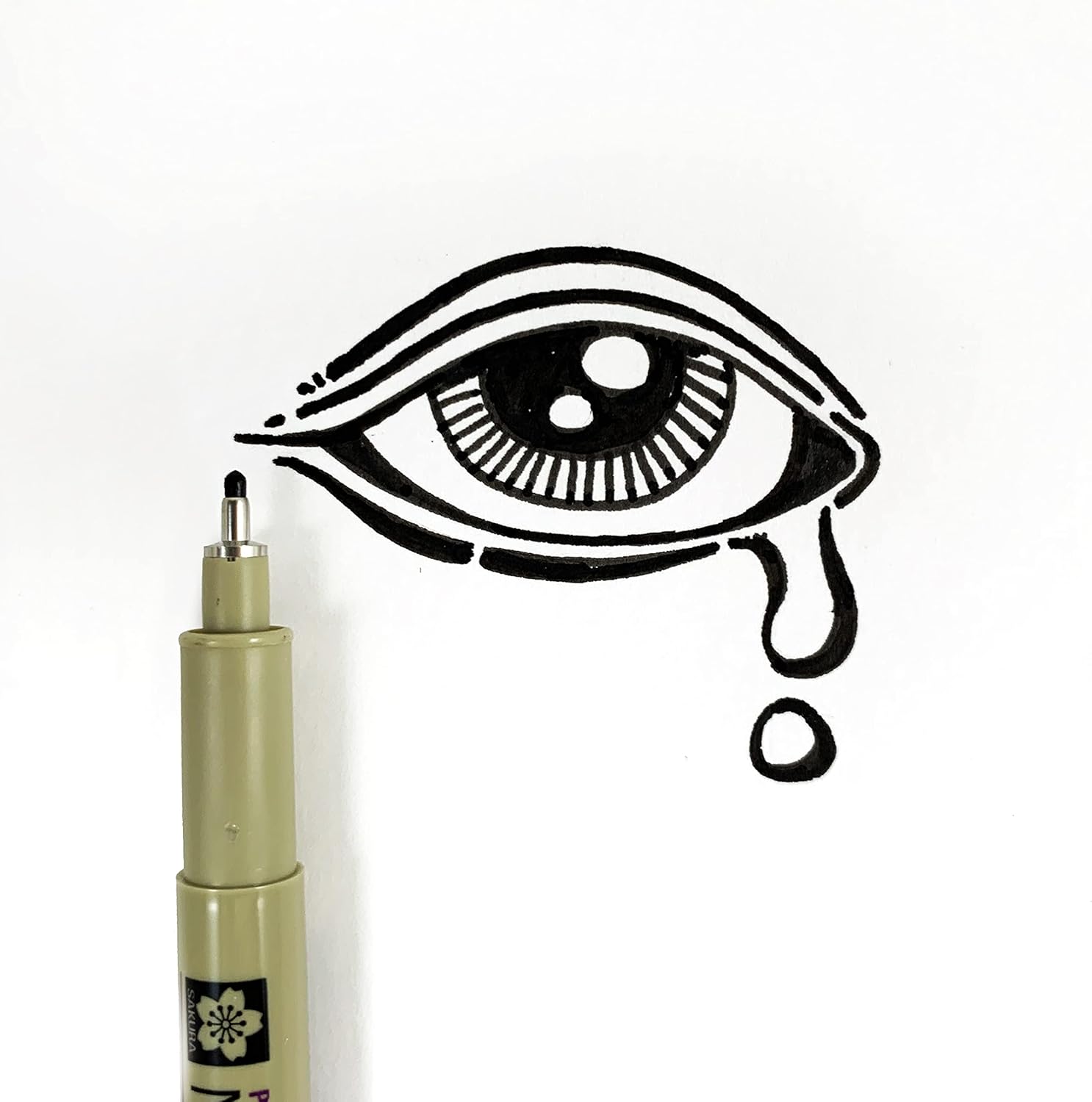 أقلام ساكورا بيجما ميكرون فاينلاينر - أقلام حبر أسود أرشيفية للكتابة أو الرسم أو تدوين الملاحظات - أحجام رؤوس متنوعة - عبوة من 6 قطع 