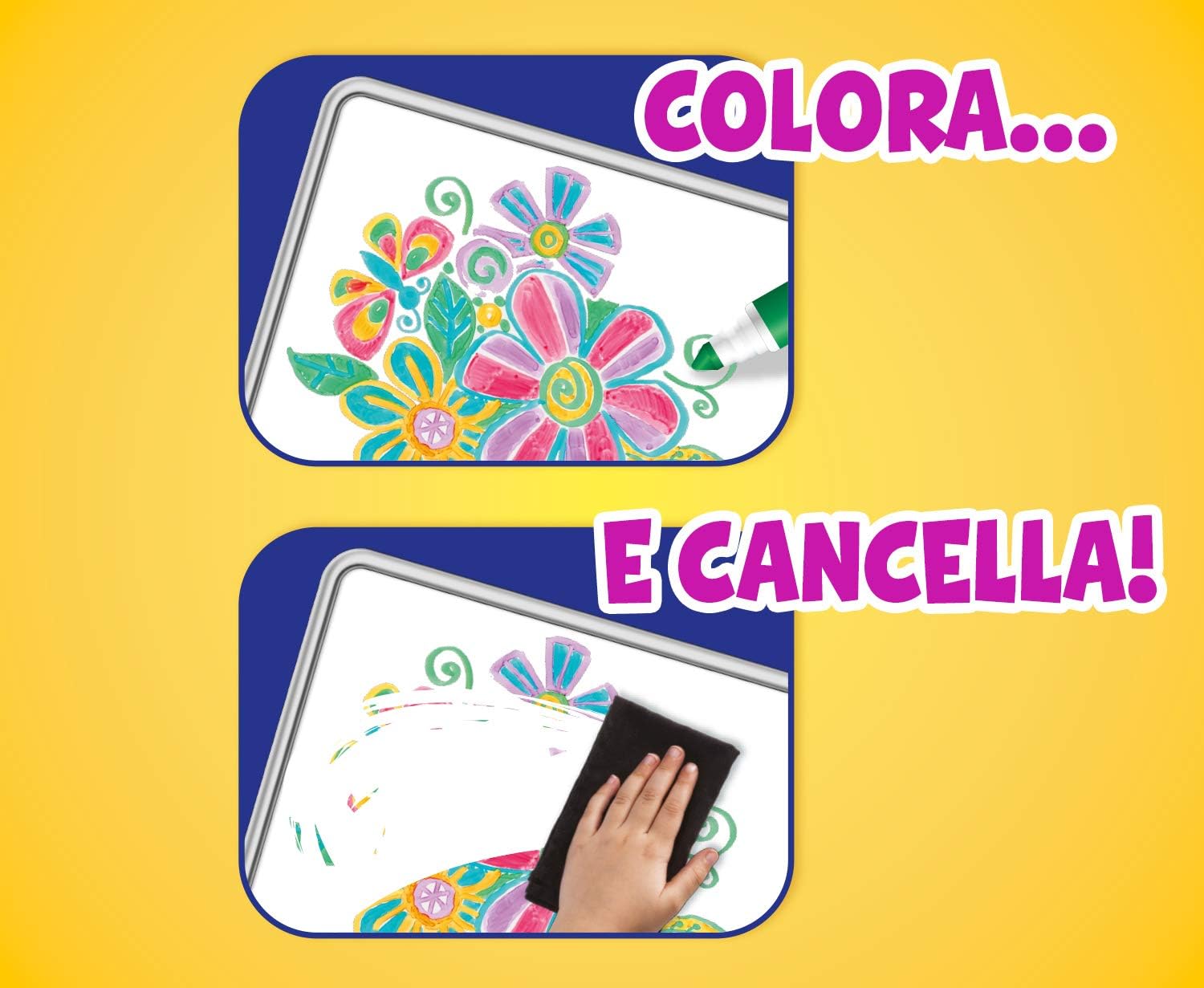 أقلام تلوين كرايولا للمسح من السبورة البيضاء 8 قطع