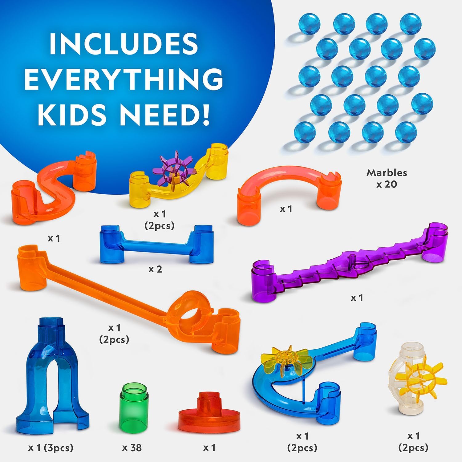 National Geographic Motorized Marble Run Activity Kit - 75 pcs