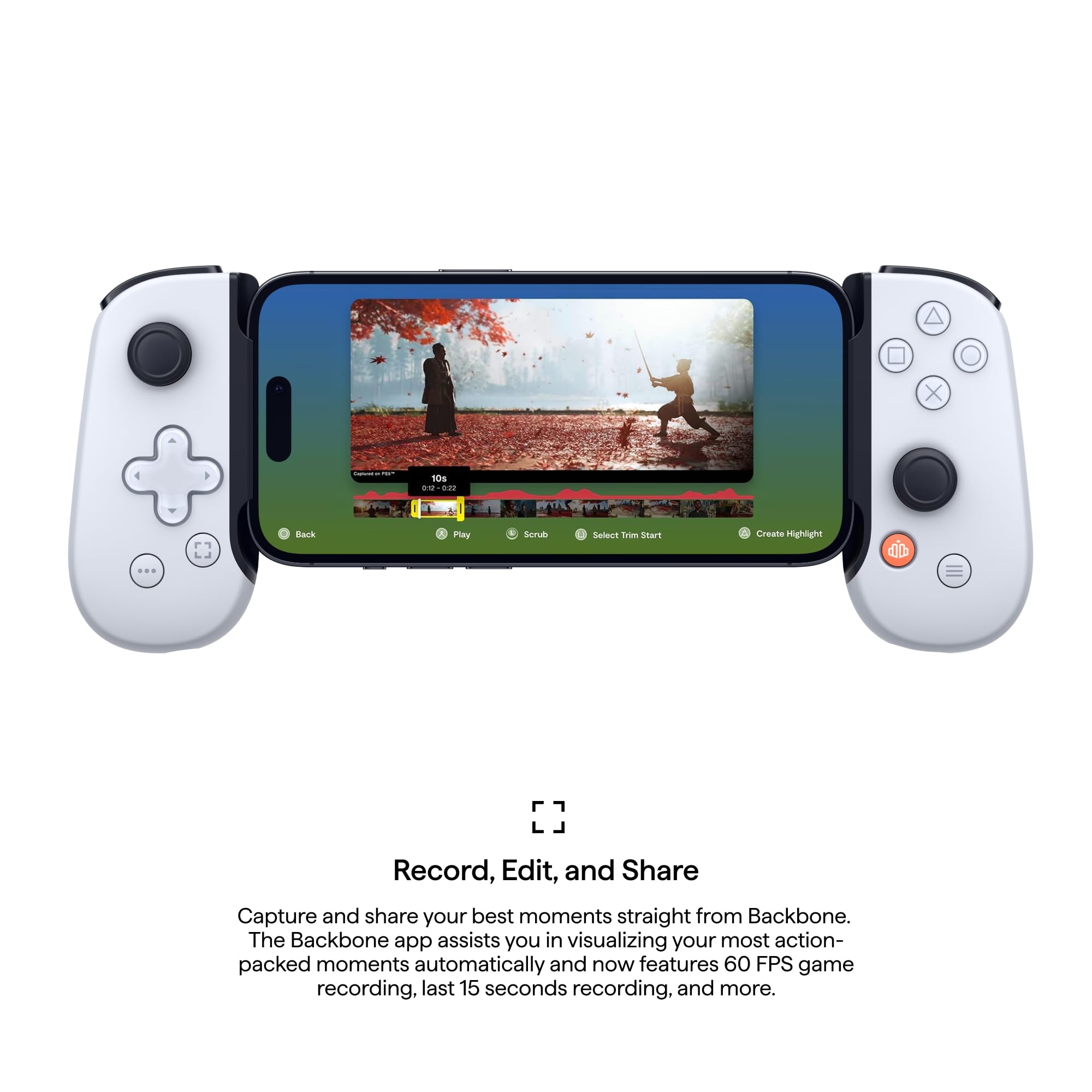 BACKBONE One Mobile Gaming Controller for Android and iPhone 15/16 Series (USB-C) - 2nd Gen