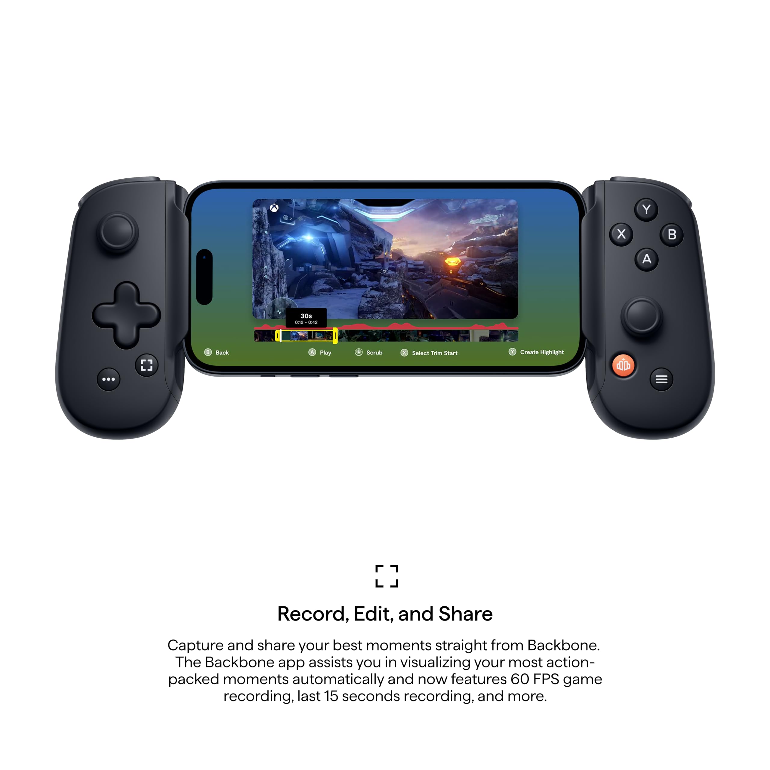 BACKBONE One Mobile Gaming Controller for Android and iPhone 15/16 Series (USB-C) - 2nd Gen