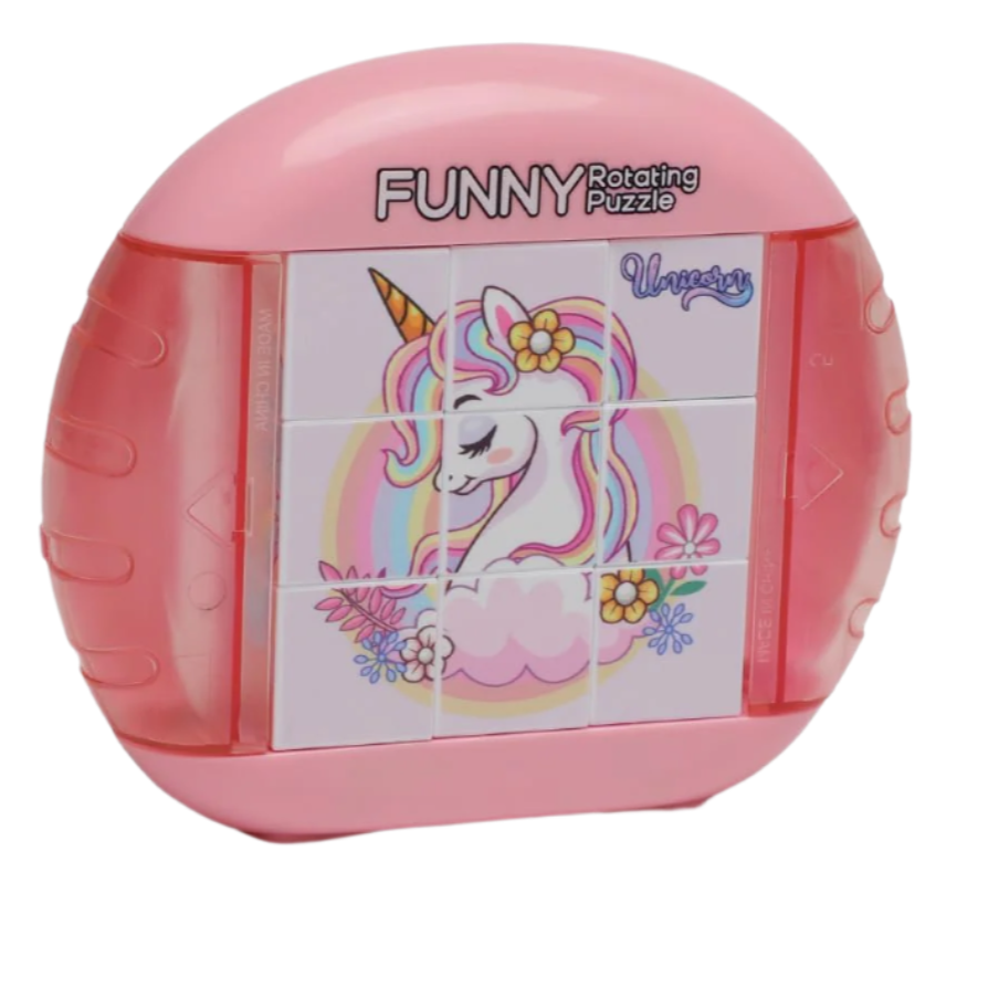 Fullware 3×3 Rotating Puzzle for Kids - Unicorn