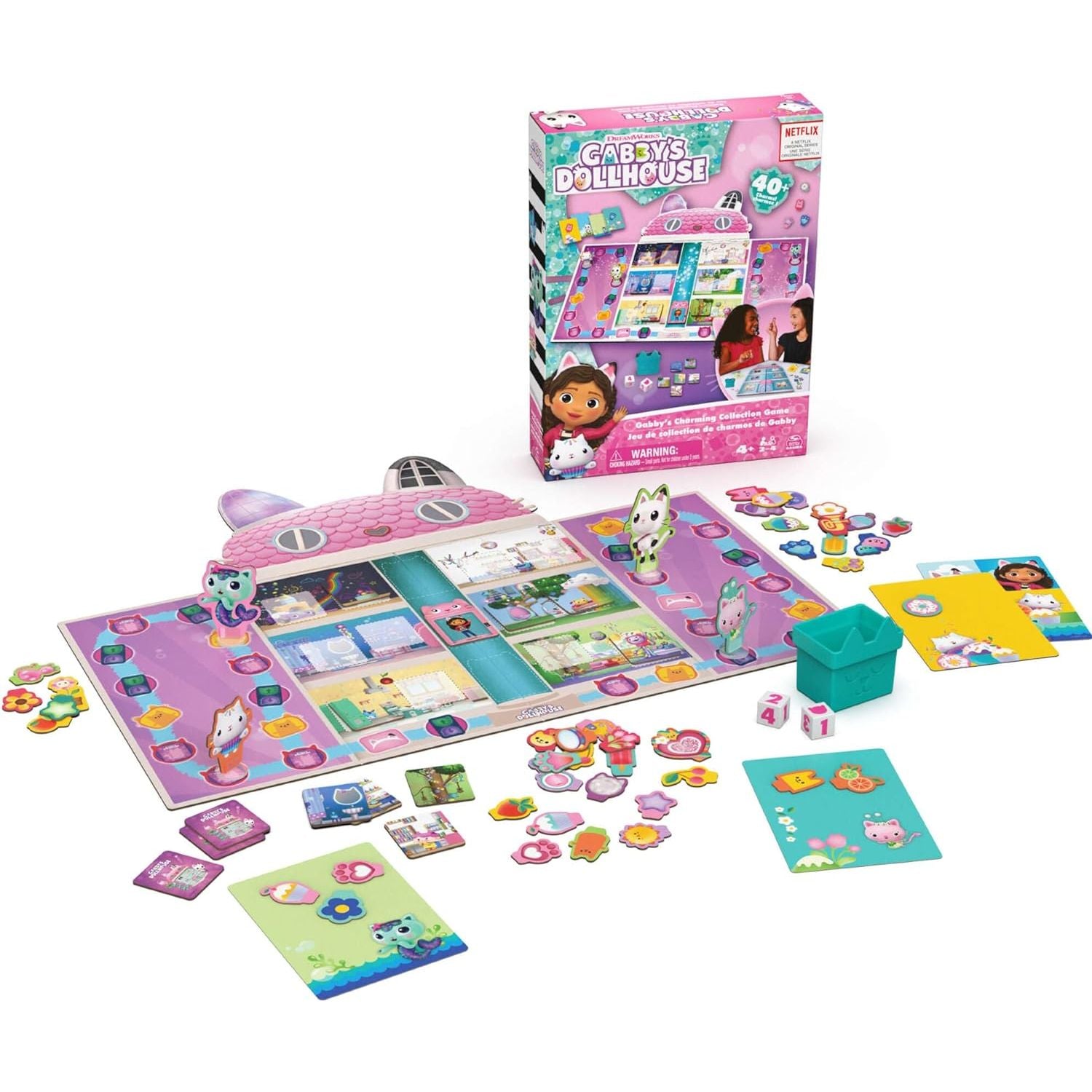 Spin Master Gabby's Dollhouse Collectible Social Board Game Talismans