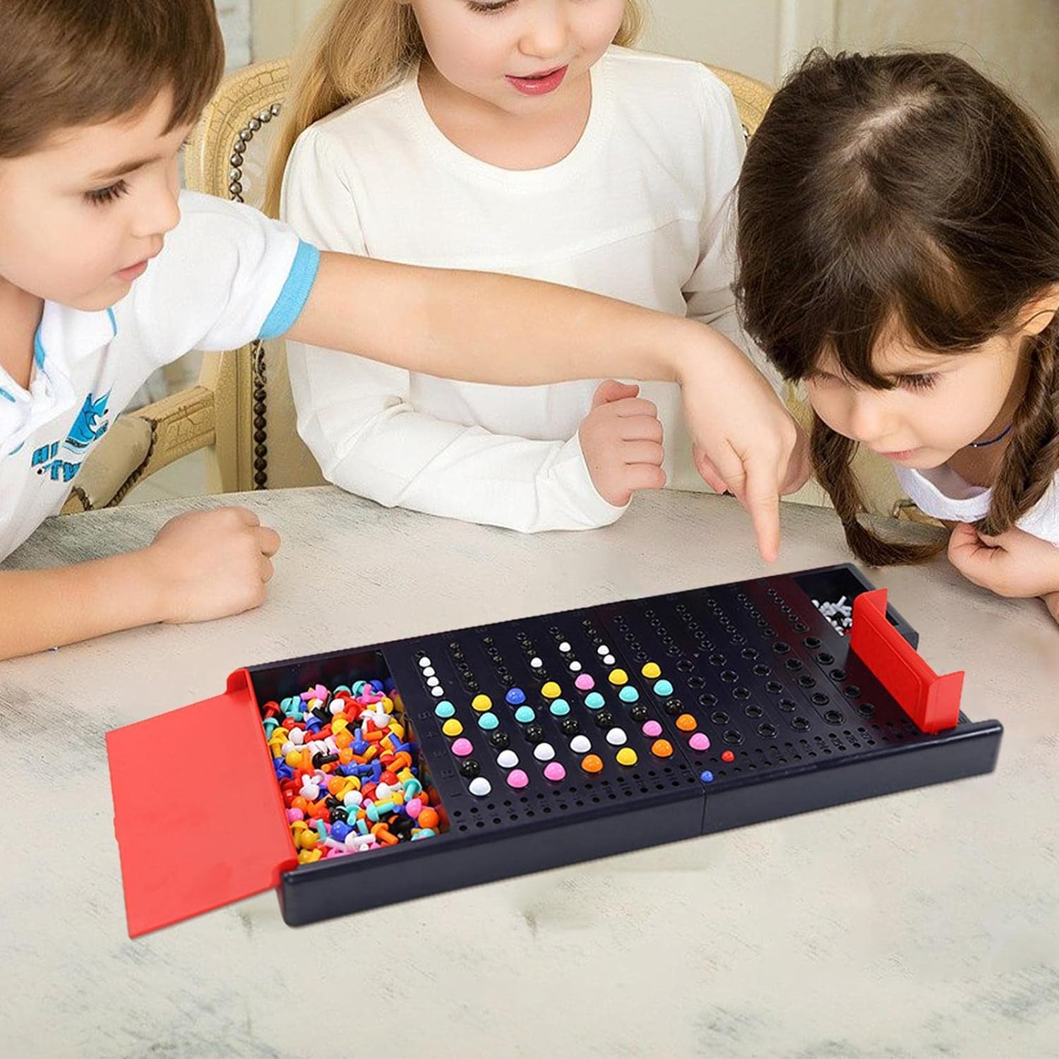 Montessori Mastermind Game , Super Brain Game Code Breaker Game, Funny Strategy Board Games for Children