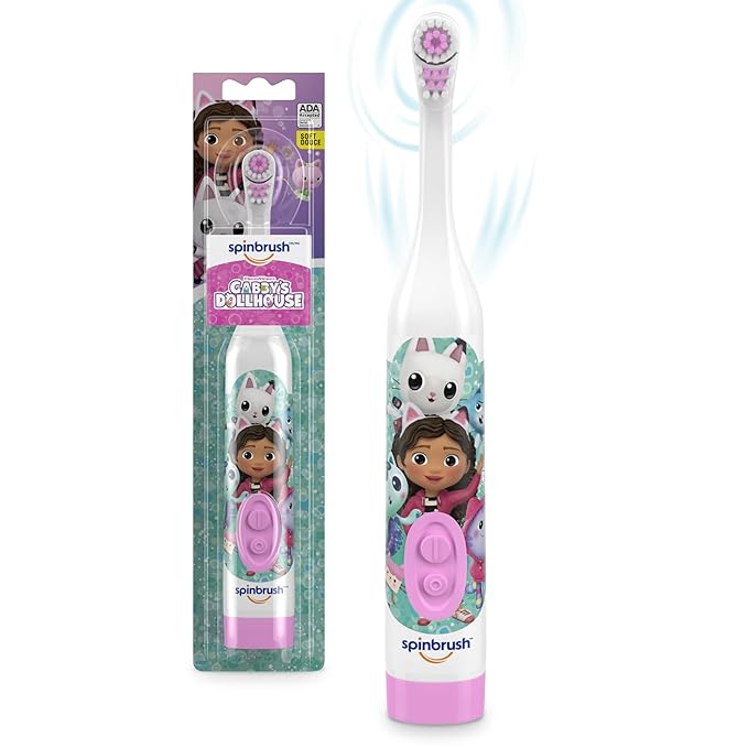 Spinbrush Gabby's Dollhouse Kids Electric Battery Toothbrush