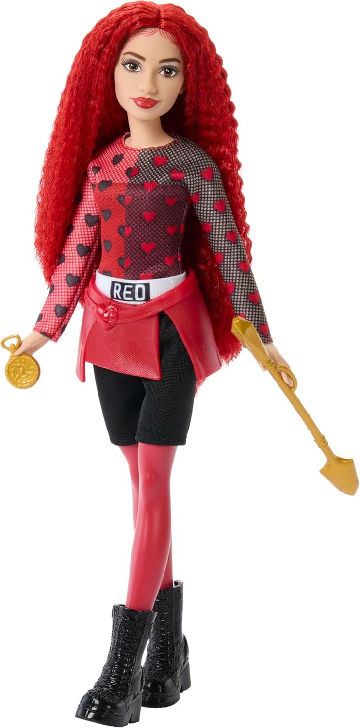 Mattel Disney Descendants: The Rise of Red Doll & Playset, The Sorcerer’s Cookbook with Red, Daughter of Queen of Hearts, Mix for Slime & Surprises