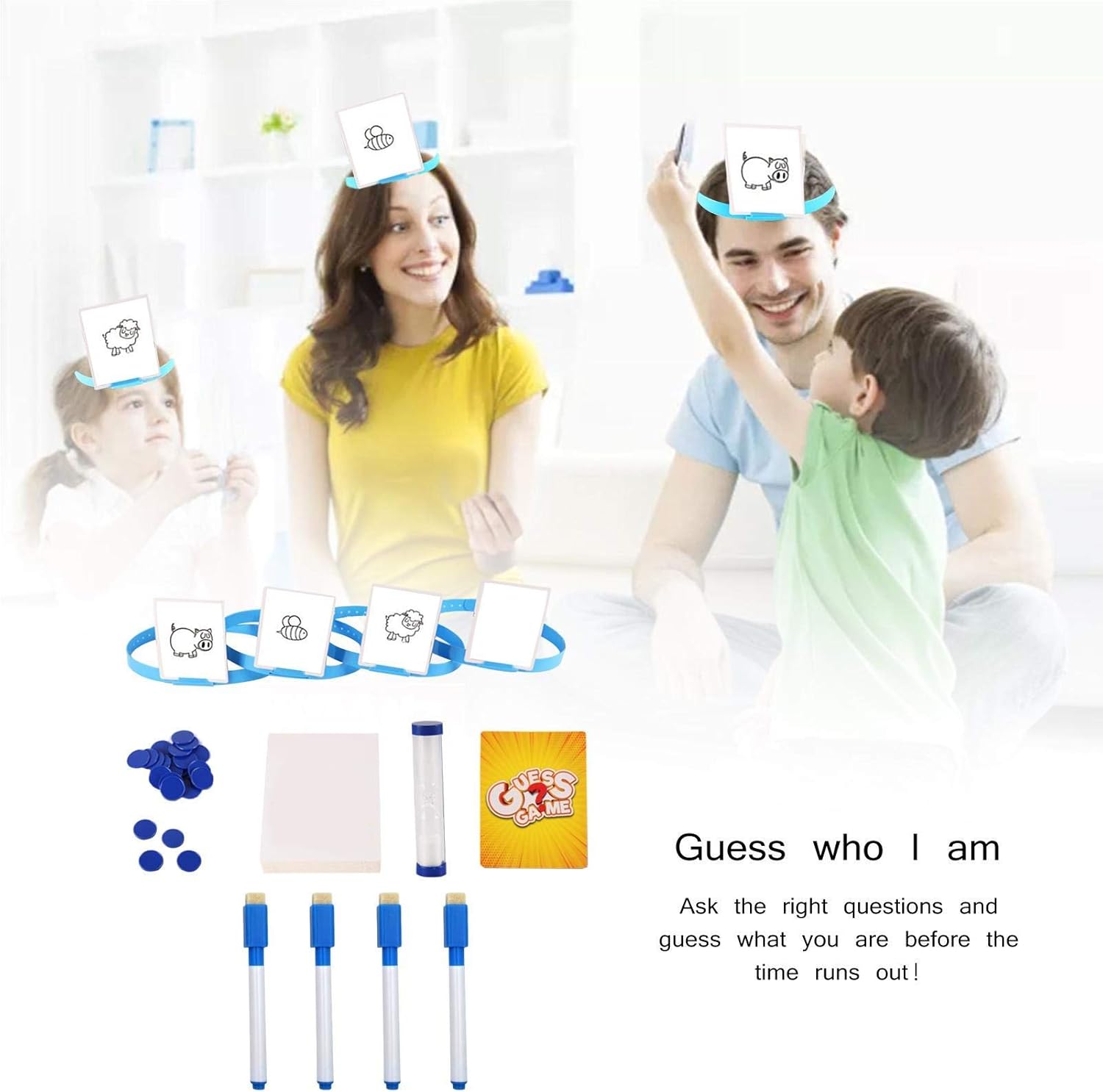 Guess Who I Am Family Game Indoor Fun Guessing Board Game