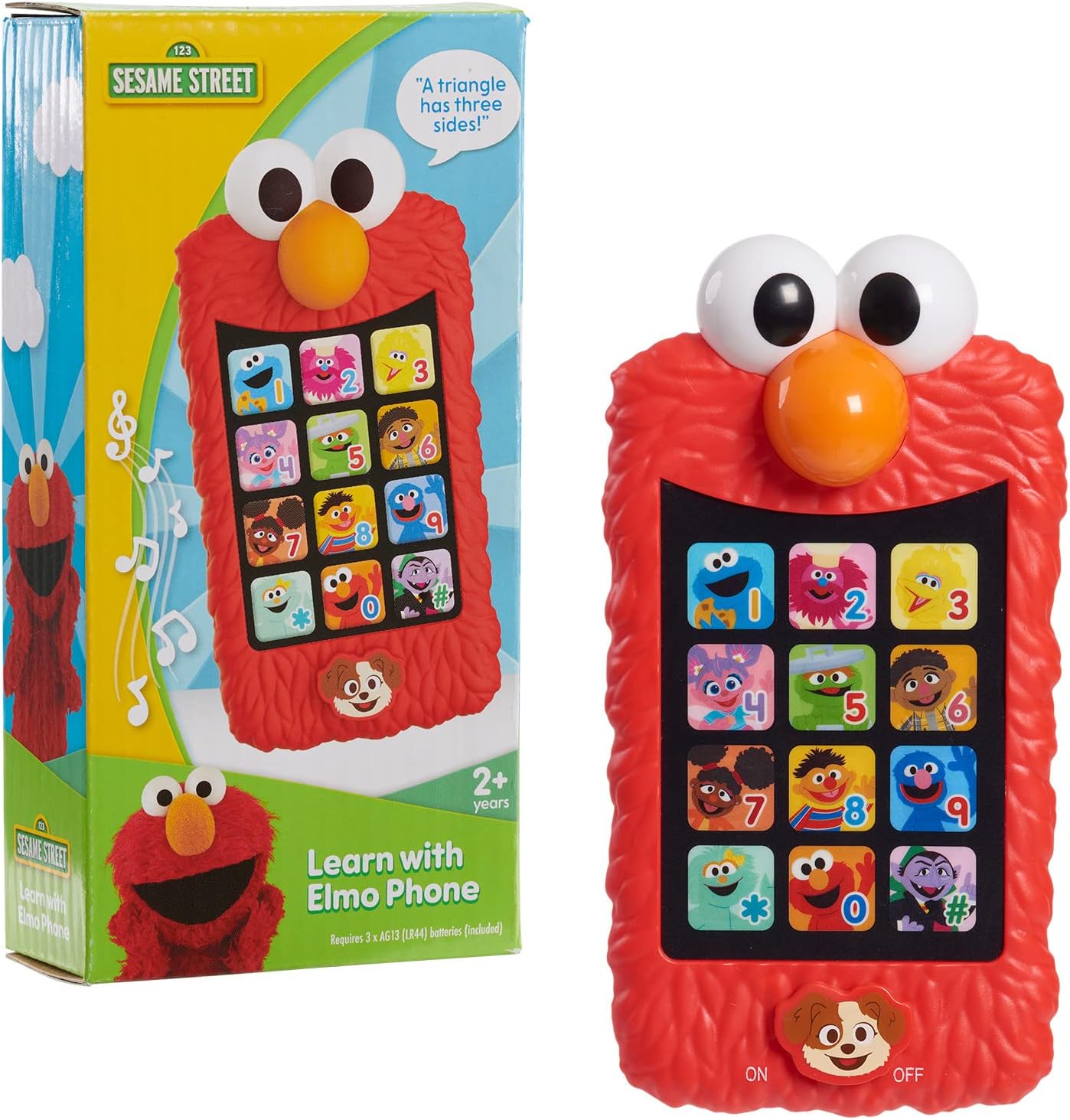 فقط العب SESAME STREET Learn مع هاتف Elmo Pretend Play، التعلم والتعليم، ألعاب الأطفال المرخصة رسميًا للأعمار من عامين فما فوق