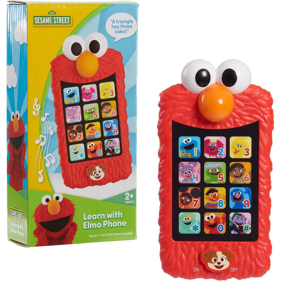 فقط العب SESAME STREET Learn مع هاتف Elmo Pretend Play، التعلم والتعليم، ألعاب الأطفال المرخصة رسميًا للأعمار من عامين فما فوق